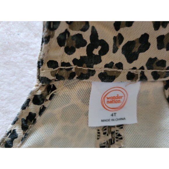 Wonder Nation - Cheetah print fabric jumper skirt - Size 4T - Picture 3 of 4
